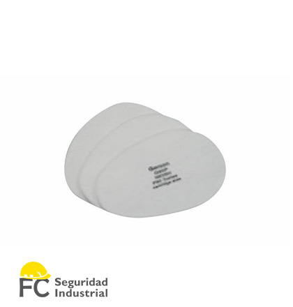 Filtros y prefiltros para Mascara de protección respiratoria de Seguridad.